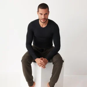 Cotonella - Maglia Uomo Girocollo Aderente In Caldo Cotone Tinta Unita  Art. Gu012