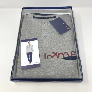 Y&m By Irge - Pigiama Uomo In Caldo Cotone Invernale Termico Interlock - Due Varianti Di Colore Art.y&m255