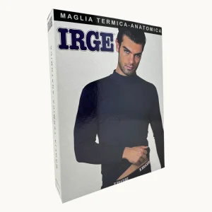 Irge Maglieria  Maglia Uomo Termica Anatomica Collo Lupetto Manica Lunga  Art. Irmu21