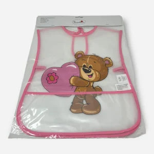 Roby - Bavetta Grembiulino Salvamacchia In Pvc Smanicato Femminuccia Stampata Art.k308