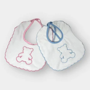 Roby Bavetta Ciniglia Piccola In Puro Cotone Ricamata Chiusura Laccetti Smerlata Art. B209