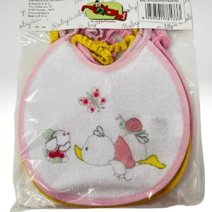 Roby 6 Bavette Piccole Spugna Retro Pvc Chiusura/elastico Stampata Femminuccia Art. B6602