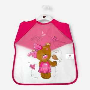 Roby Bavetta Grembiulino Salvamacchia In Pvc Con Maniche Femminuccia Stampato Art. B5149