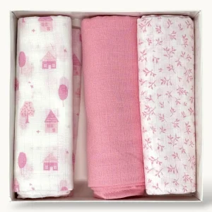 Ellepi Baby  Confezione 3 Pezzi Quadrato Garza 100% Cotone In Fantasia Art. Ix4003