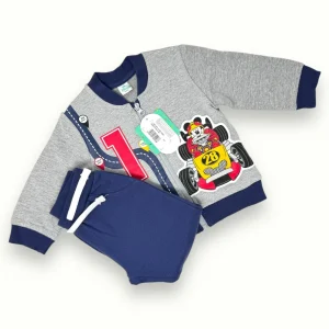 Disney -  Completo Felpa Baby Maglia Zip Stampato Mickey Mouse  Art. Wo4071
