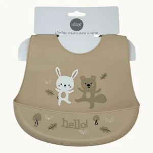 Ellepi Baby Bavetta Piccola In Silicone Con Tasca Raccoglipappa (vari Colori)  Art. Ad9867