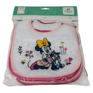 Disney - Pacco Da 6 Bavette Neonato In Spugna Con Strappo A Velcro E Retro In Pvc  Art. Wd9662
