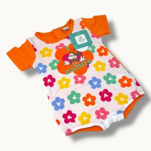 Ellepi Disney Pagliaccetto Jersey Corto In Cotone 100% Stampa Disney (minnie Mouse) Art. Wg8143