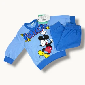 Disney - Pigiama Bimbo Maschietto In Cotone 100% Stampa Mickey Mouse Art. Wi4253