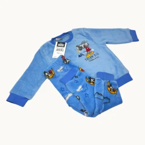 Ellepi Mondo Disney Pigiama Baby Maschietto In Coral Con Ricamo (disney) Pantalone Fantasy Art. Wi4278