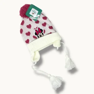 Ellepi Baby Disney Cappello Femminuccia Lana Con Copri Orecchie Applicazione Minnie Art. Wh0818