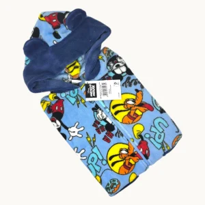 Ellepi Mondo Disney Vestaglia Bimbo In Coral Full Zip Stampata (disney) Art. W60021