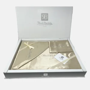 Renato Balestra Completo Lenzuola Matrimoniale In Raso Con Applicazione Art. Copp091