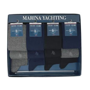 Marina Yachting Conf.12 Paia Calza Uomo Lunga In Caldo Cotone 100% Tinta/unita Col/ass. Art.ma30512