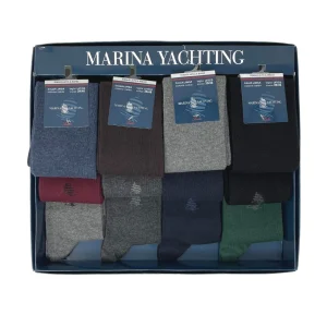 Marina Yachting Conf.12 Paia Calza Uomo Lunga In Caldo Cotone 100% Tinta/unita Col/ass. Art.ma30508