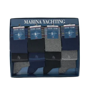 Marina Yachting Conf.12 Paia Calza Uomo Lunga In Caldo Cotone 100% Fantasia Assortite Art.ma31514
