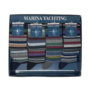 Marina Yachting  Conf.12 Paia Calza Uomo Lunga In Caldo Cotone 100% Fantasia Assortite