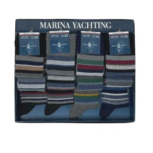 Marina Yachting  Conf.12 Paia Calza Uomo Corta In Caldo Cotone 100% Fantasia Assortite  Art.ma31812