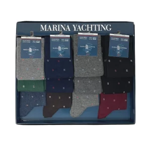 Marina Yachting  Confezione 12 Paia Calza Uomo Corta In Caldo Cotone 100% Fantasia Assortite Art.ma32408