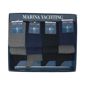 Marina Yachting Conf.12 Paia Calza Uomo Lunga In Caldo Cotone 100% Fantasia Assortite