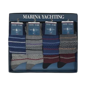 Marina Yachting  Conf.12 Paia Calza Uomo Corta In Caldo Cotone 100% Fantasia Assortite  Art.ma33812