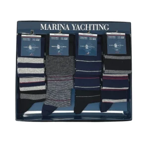 Marina Yachting Conf.12 Paia Calza Uomo Corta In Caldo Cotone 100% Fantasia Assortite Art.ma35411