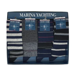Marina Yachting Conf.12 Paia Calza Uomo Lunga In Caldo Cotone 100% Fantasia Assortite Art.ma35511