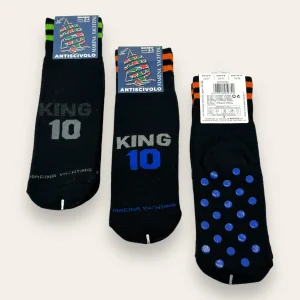 Marina Yachting -3 Paia- Calza Antiscivolo In Soffice Spugna Bimbo Disegno King Colori Ass. Art.mz300