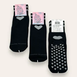 Marina Yachting -3 Paia- Calza Antiscivolo In Soffice Spugna Bimba Disegno Cuore Colori Ass.  Art. Mz304