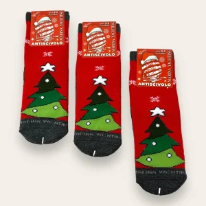 Natale Marina Yachting -3 Paia- Calza Antiscivolo In Soffice Spugna Bimba-o Disegno Ecolori Ass. Art. Mz516