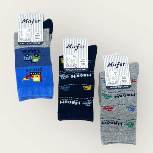 Mafer Baby  -calza Lunga Baby Maschietto Con Disegno In Caldo Cotone-  Art. Bml7887