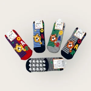 Mafer Baby Calzino Antiscivolo Baby Maschietto In Cotone Fantasie Assortite  Art. Ban7813