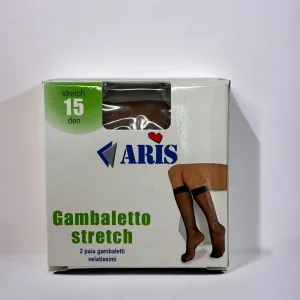 Aris Stretch Confezione 2 Paia Gambaletto Velatissimo Donna 15 Den  Art. Stretch15