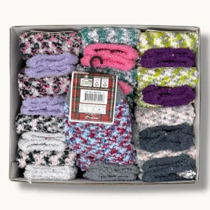 Stylosa - Calzino Morbidone Donna Fantasia Antiscivolo Colori Assortiti Art. R021