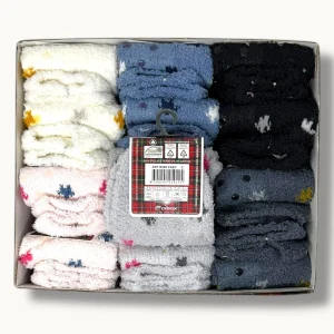 Stylosa - Calzino Morbidone Donna Fantasia Antiscivolo Colori Assortiti Art. R040