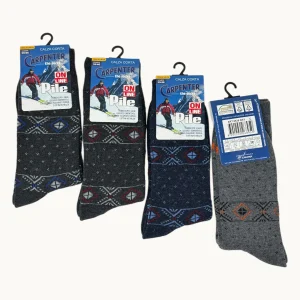 Carpenter - (pacco Da 4) Calza Corta In Morbido E Caldo Pile Fantasia Art. 0638