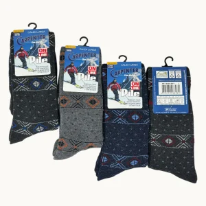 Carpenter - (pacco Da 4)  Calza Lunga In Morbido E Caldo Pile Fantasia Art. 0639