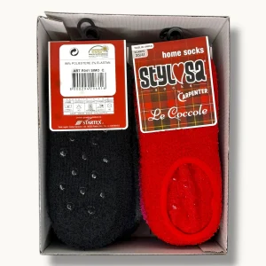 Stylosa - Calzino Morbidone Donna Antiscivolo Colori Assortiti Art. R041