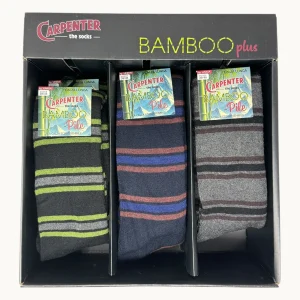 Carpenter -  (pacco Da 4) Calza Lunga Pile Fantasia In Fibra Di Bamboo Ecosostenibile Art. U004