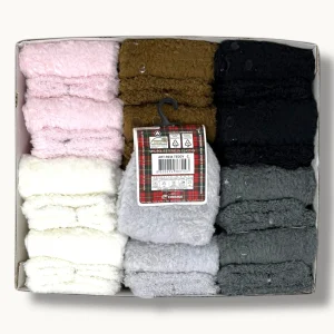 Stylosa - Calzino Morbidone Donna Antiscivolo Colori Assortiti Art. R044