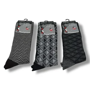 Carpenter Calze Idea Regalo Scatola 3paia Calzino Lungo Uomo In Caldo Cotone Moda Fantasia Art. N239