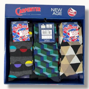 Carpenter - (4 Paia) Calza Lunga Uomo In Caldo Cotone Fantasia Art. 0493