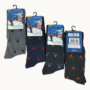 Carpenter - (pacco Da 4) Calza Lunga In Morbido E Caldo Pile Fantasia Art. 0645