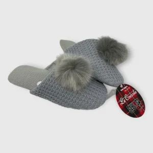 Stylosa Pantofola Donna Calda In  Morbido Tessuto Suola Antiscivolo  Art. P059