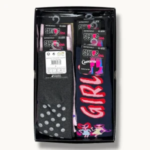 Stylosa - Calza Antiscivolo Lunga Con Disegno Vari Colori Art. K472