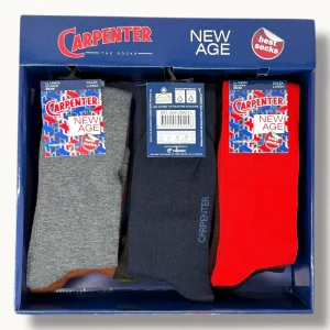 Carpenter - (4 Paia) Calza Lunga Uomo In Caldo Cotone Colori Moda Art. 0505