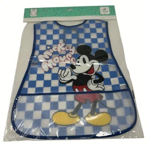 Disney - 6 Pezzi Bavetta Grande In Spugna E Retro In Pvc Con Elastico Maschietto  Art. Wd9608