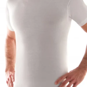 Maglietta Uomo In Cotone Girocollo Bianco Ng50b