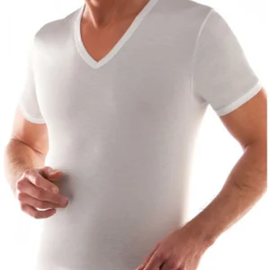 Nazareno Gabrielli - Maglia Uomo In Cotone Interlock Scollo V  Art.nv52b