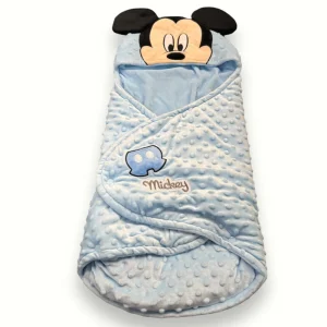 Disney - Warp Sacco Nanna Copertina Avvolgente In Soffice E Caldo Coral Disegno Mickey Disney  Art. Xu0218